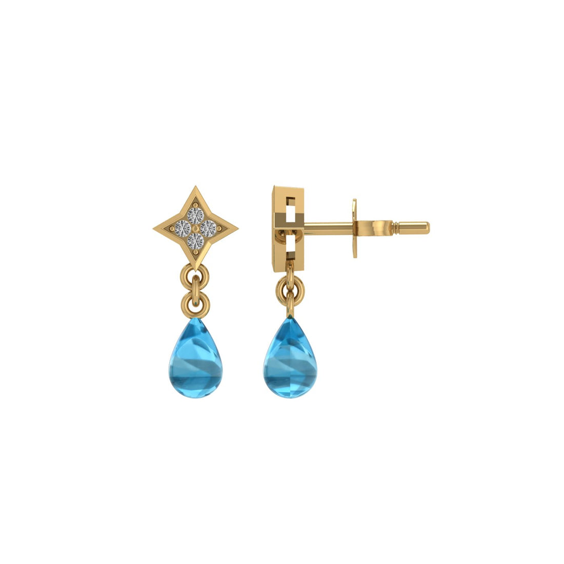 Blue Droplet earrings