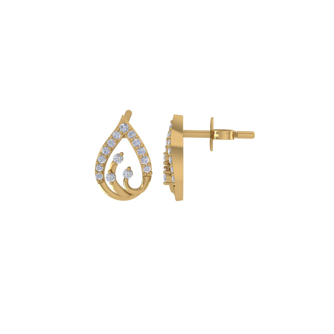 Pear Radiance 14 KT Gold Earrings