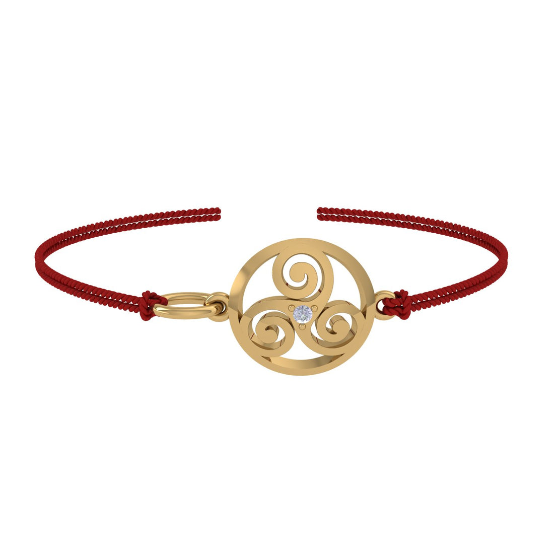 3-Leaf Spiral Rakhi