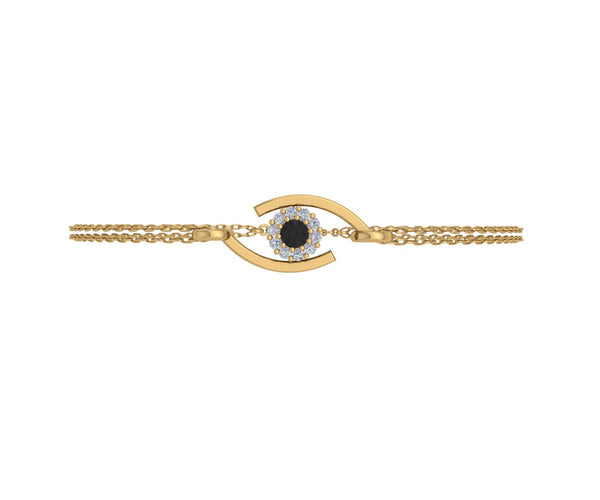 Charm Evil Eye Diamond Bracelet