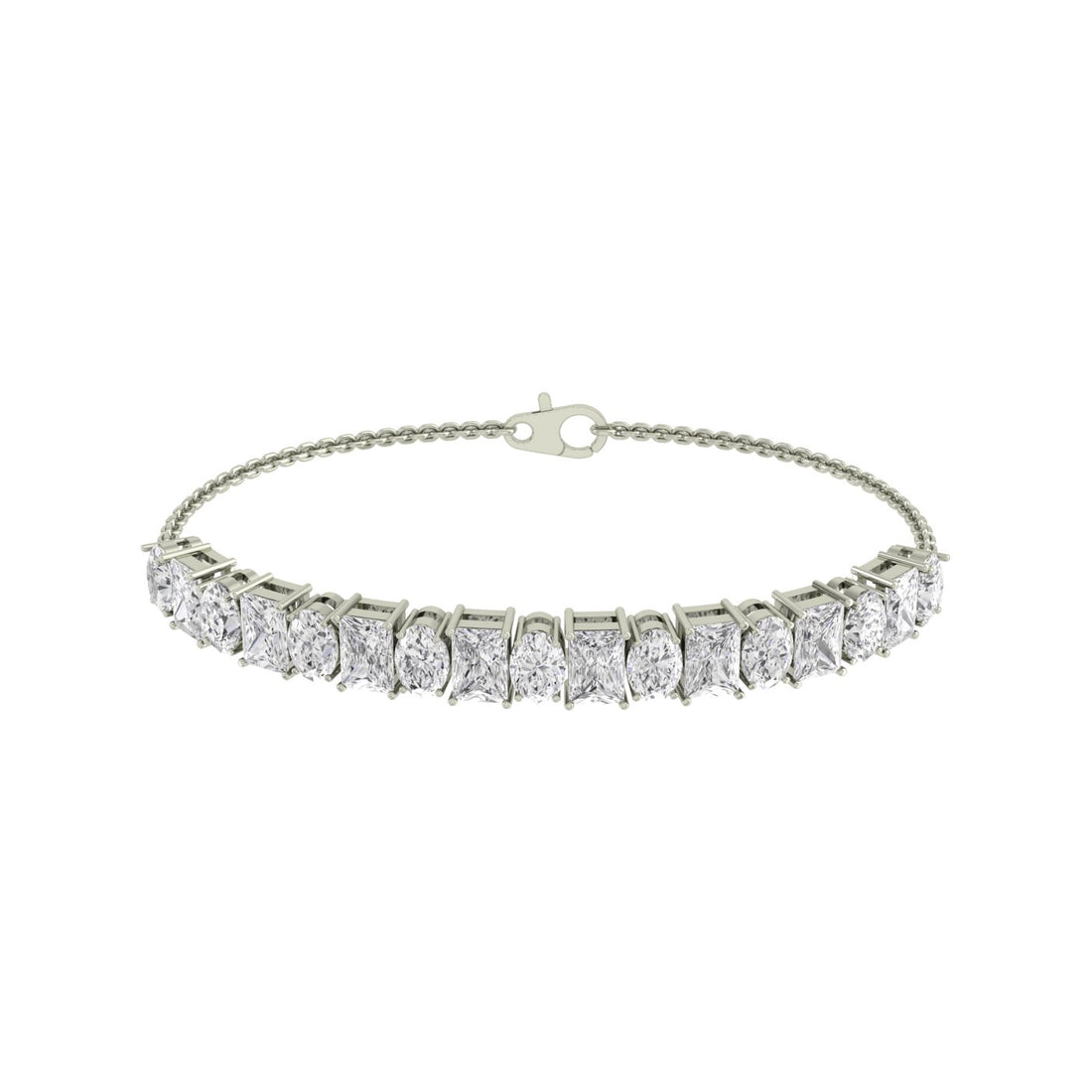 Elara Fusion Silver Zircon Bracelet