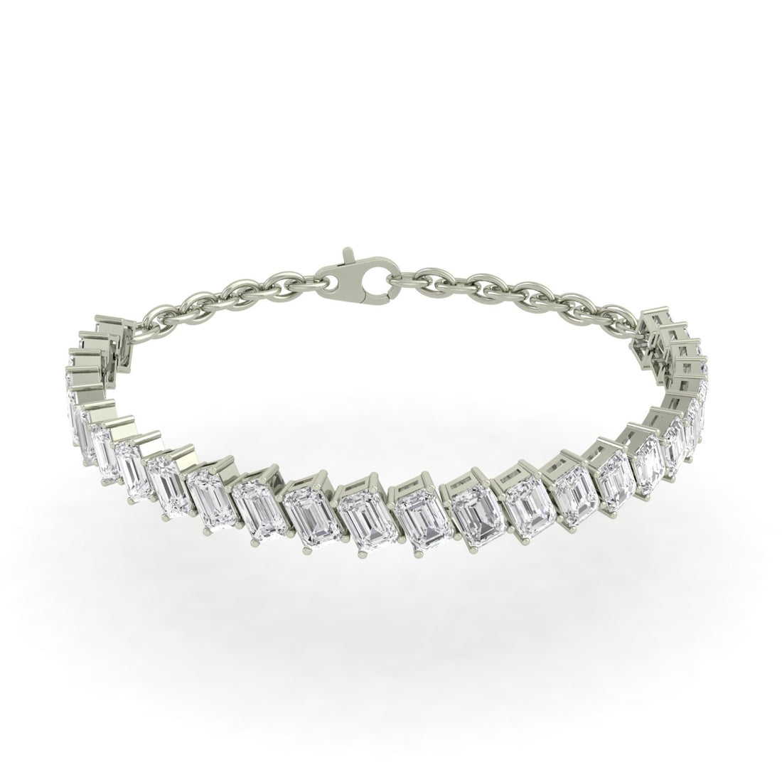 Baguette Bliss Silver Zircon Bracelet