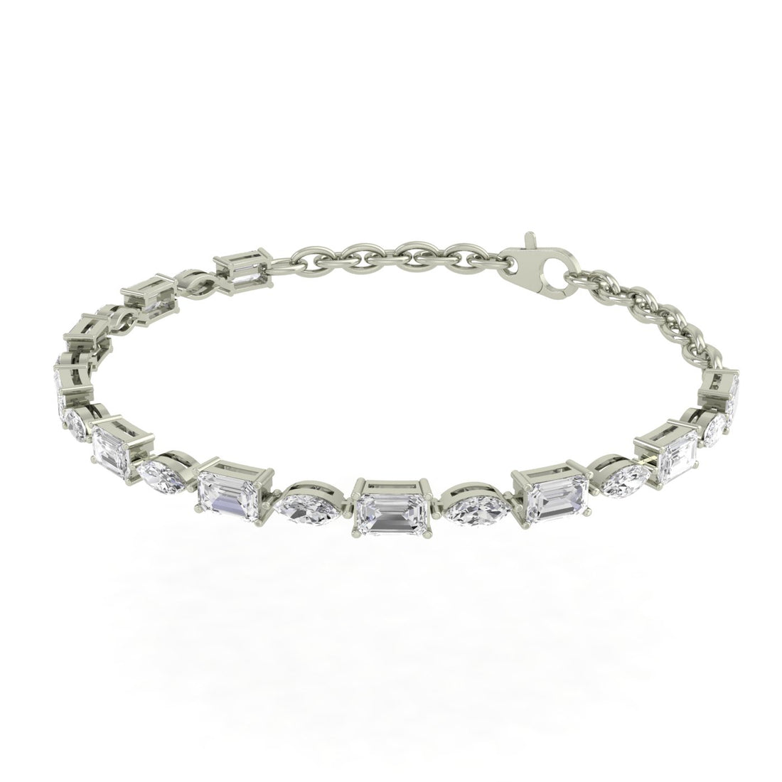 GemBond Silver Zircon Bracelet