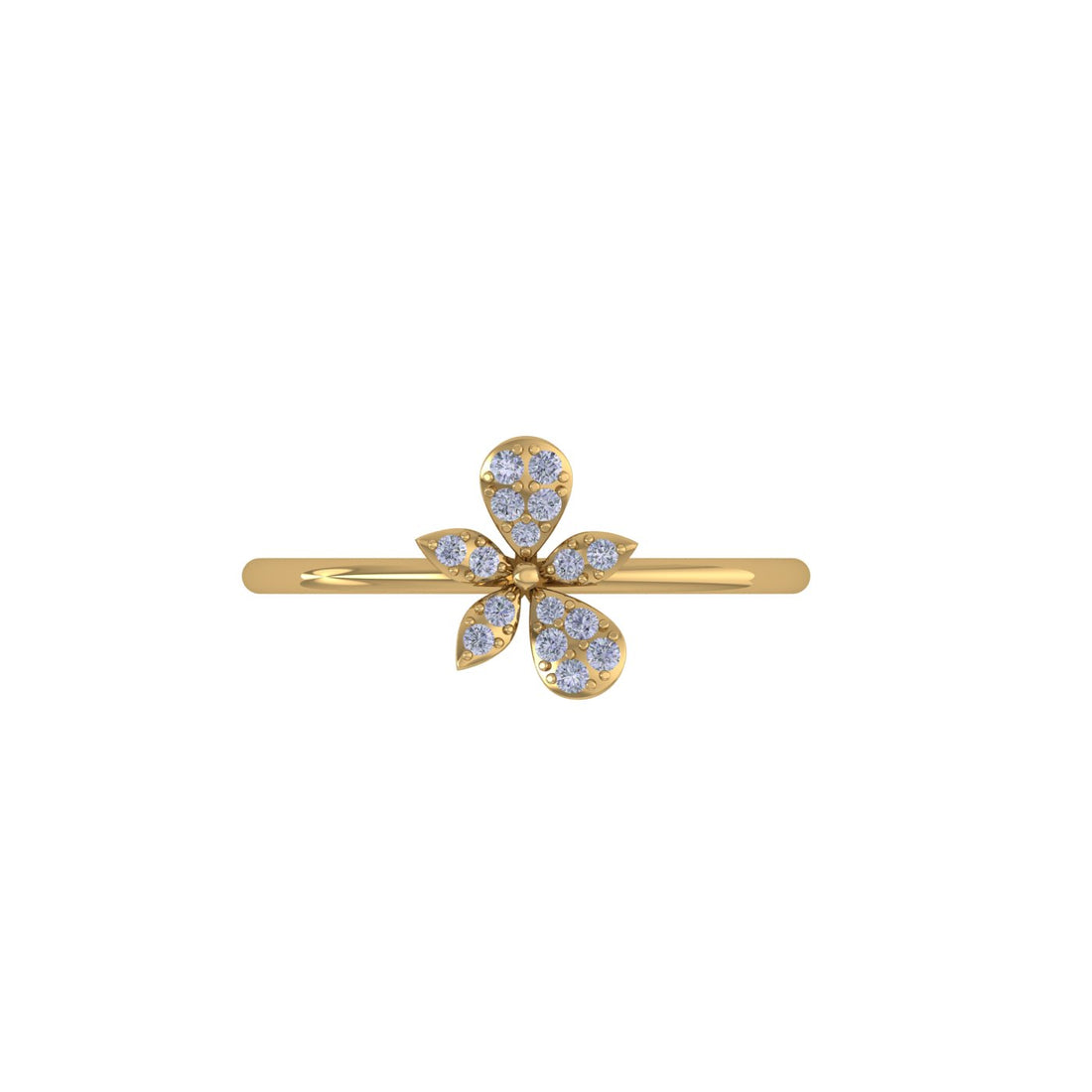 Lumière 14kt Gold and Diamond Ring