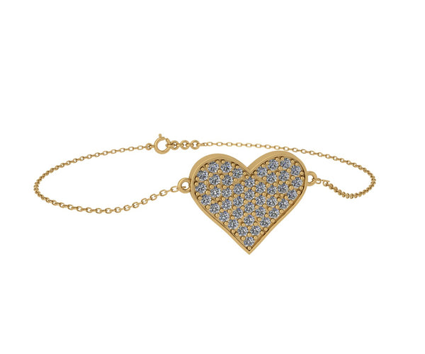 Mini Heart Silver Bracelet