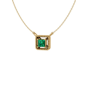 Jade Diamond & Emerald Silver Pendant