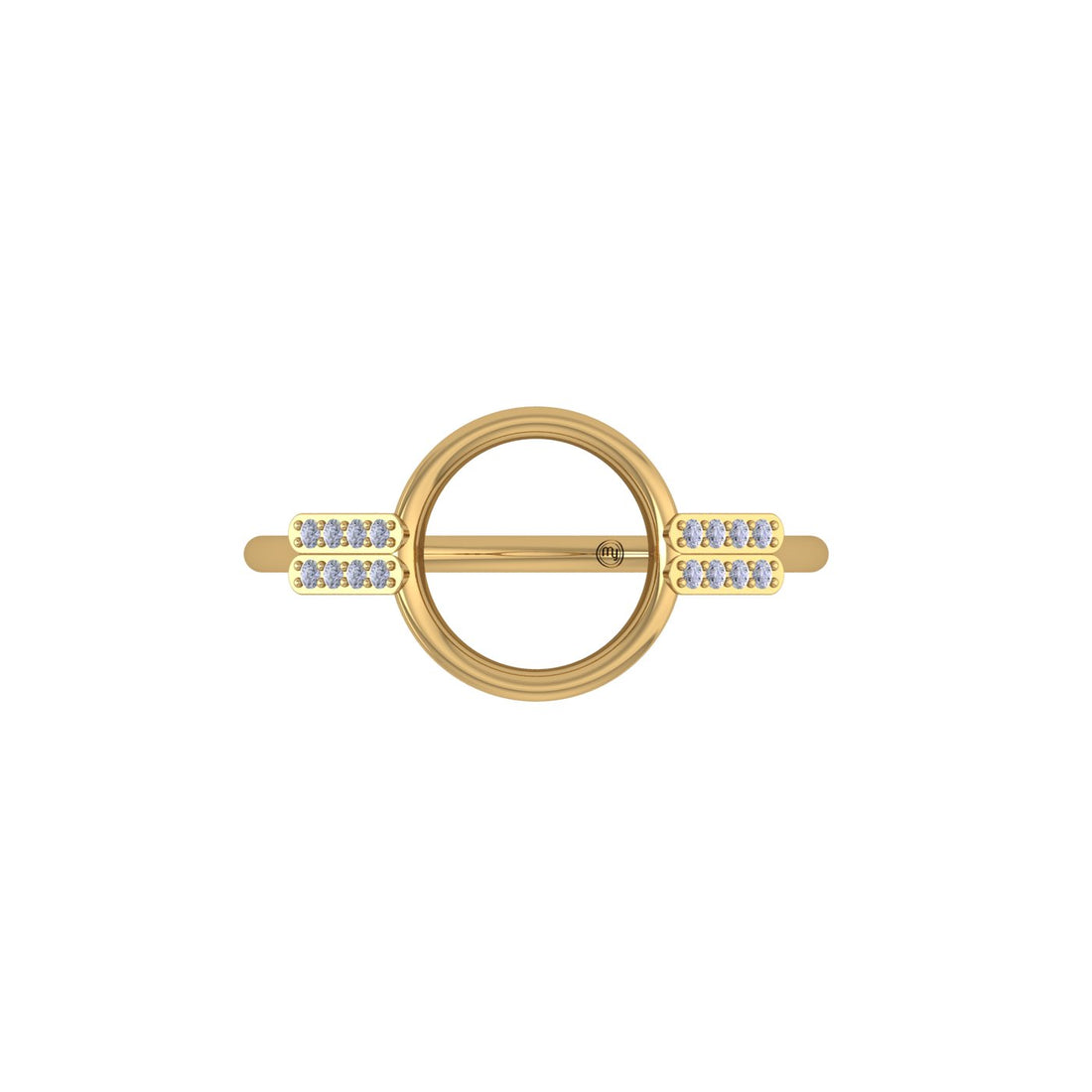 Golden Orbit 14kt Diamond Ring