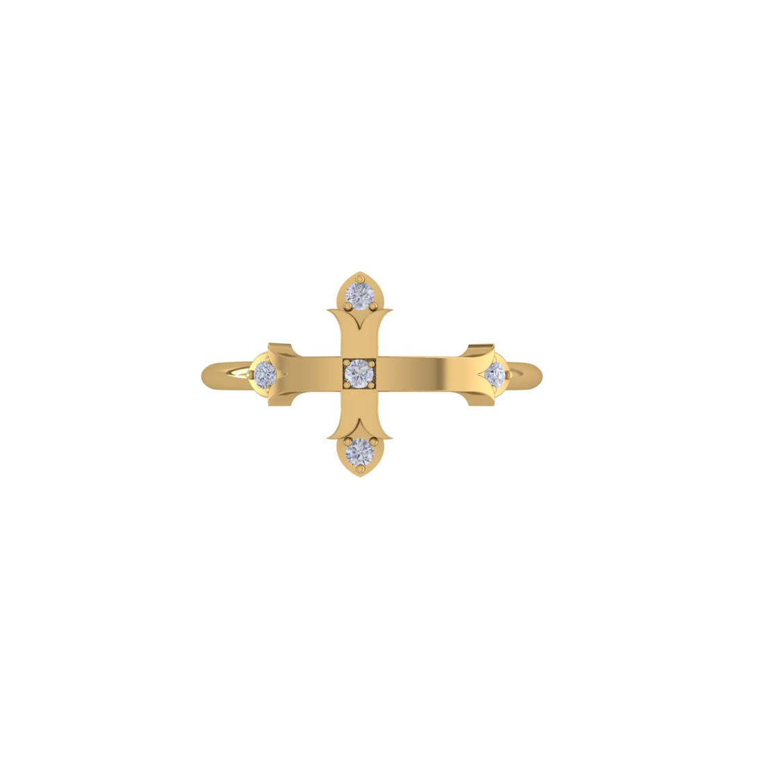 Sacred Sparkle Cross Ring