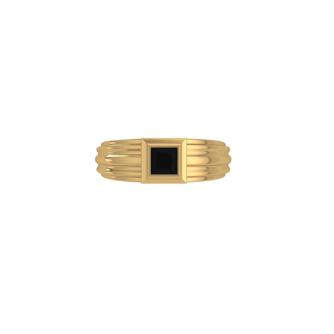 Solitaire Sentinel Men's Ring