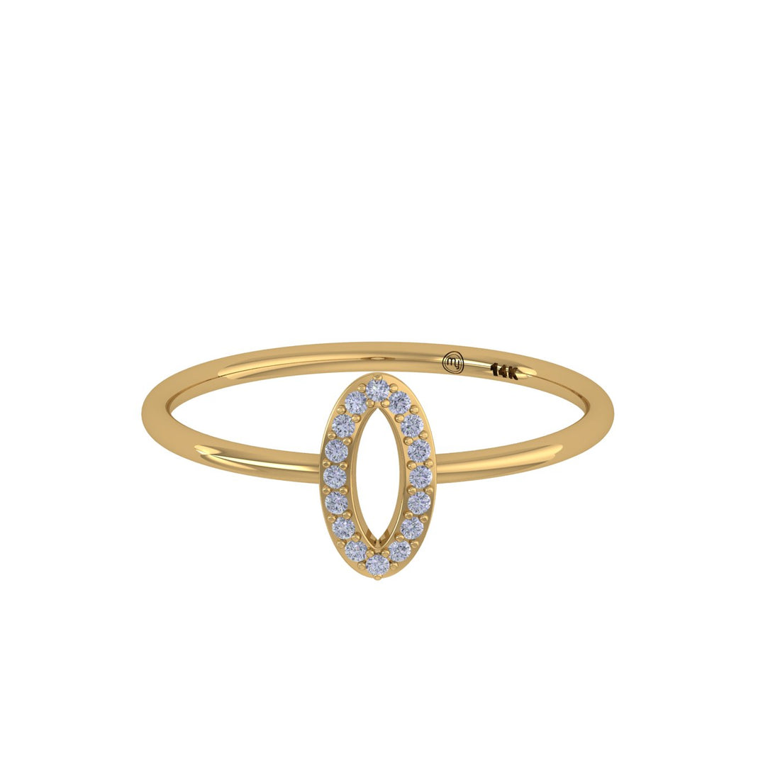 Ethereal Radiance 14kt Gold Ring