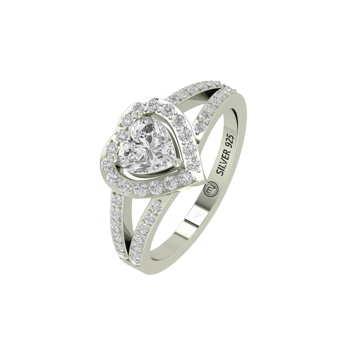 Regal Solitaire Silver Zircon Ring