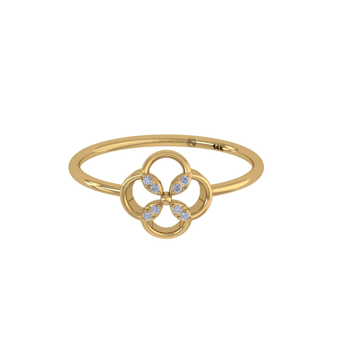 Radiant Charm 14kt Gold Ring