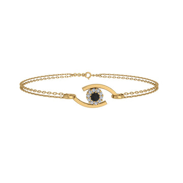 Charm Evil Eye Diamond Bracelet