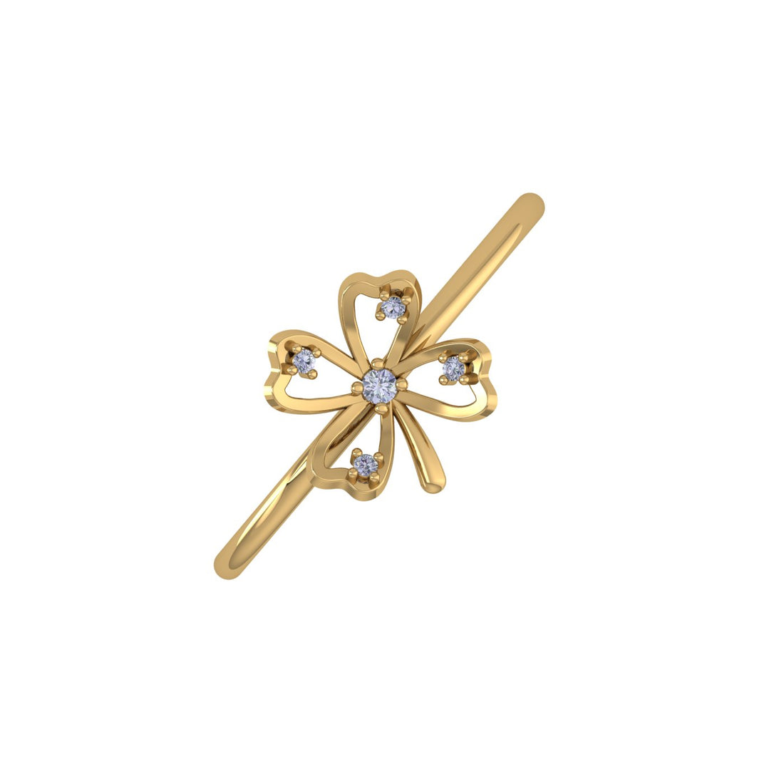 Radiance Bloom 14kt Diamond Gold Ring