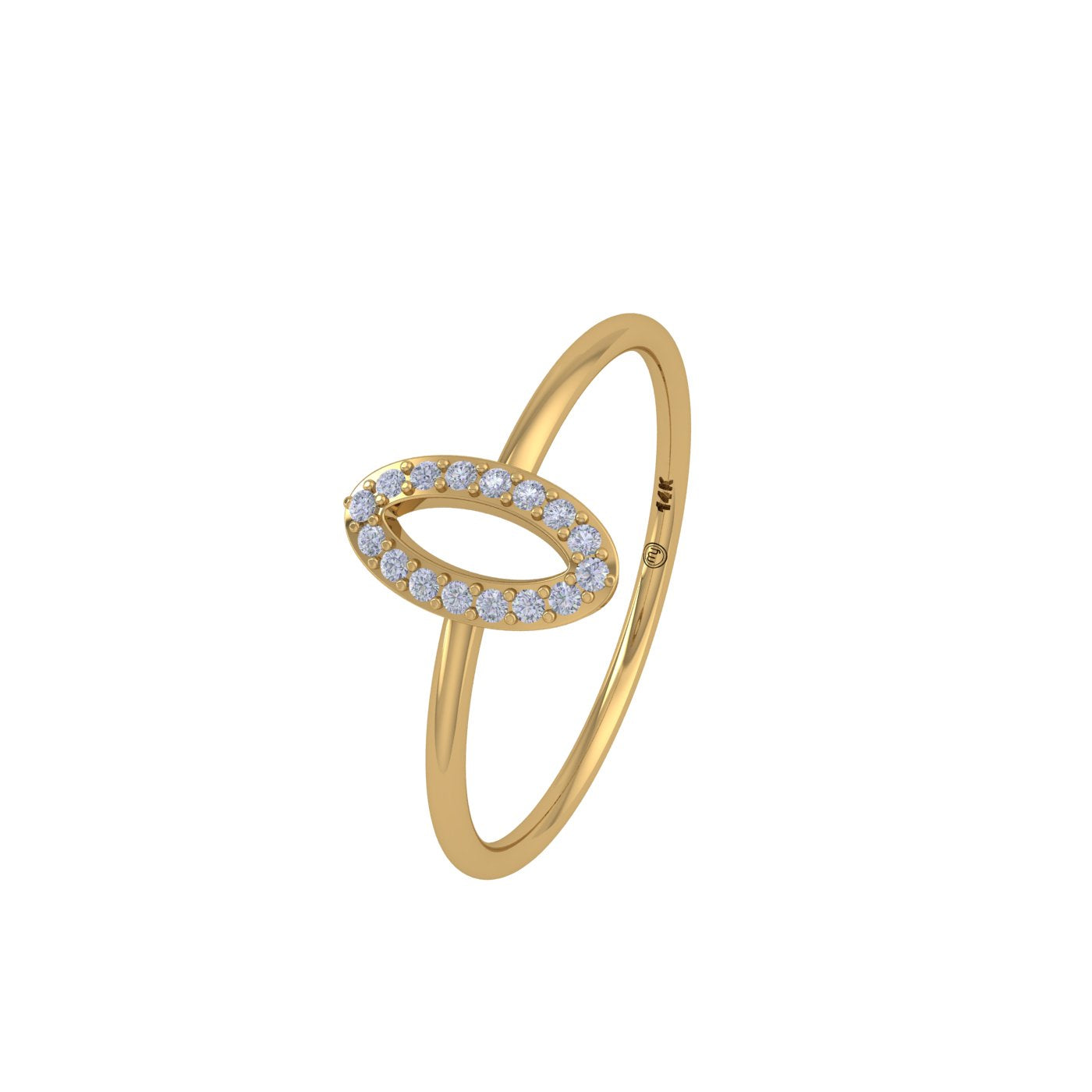 Ethereal Radiance 14kt Gold Ring