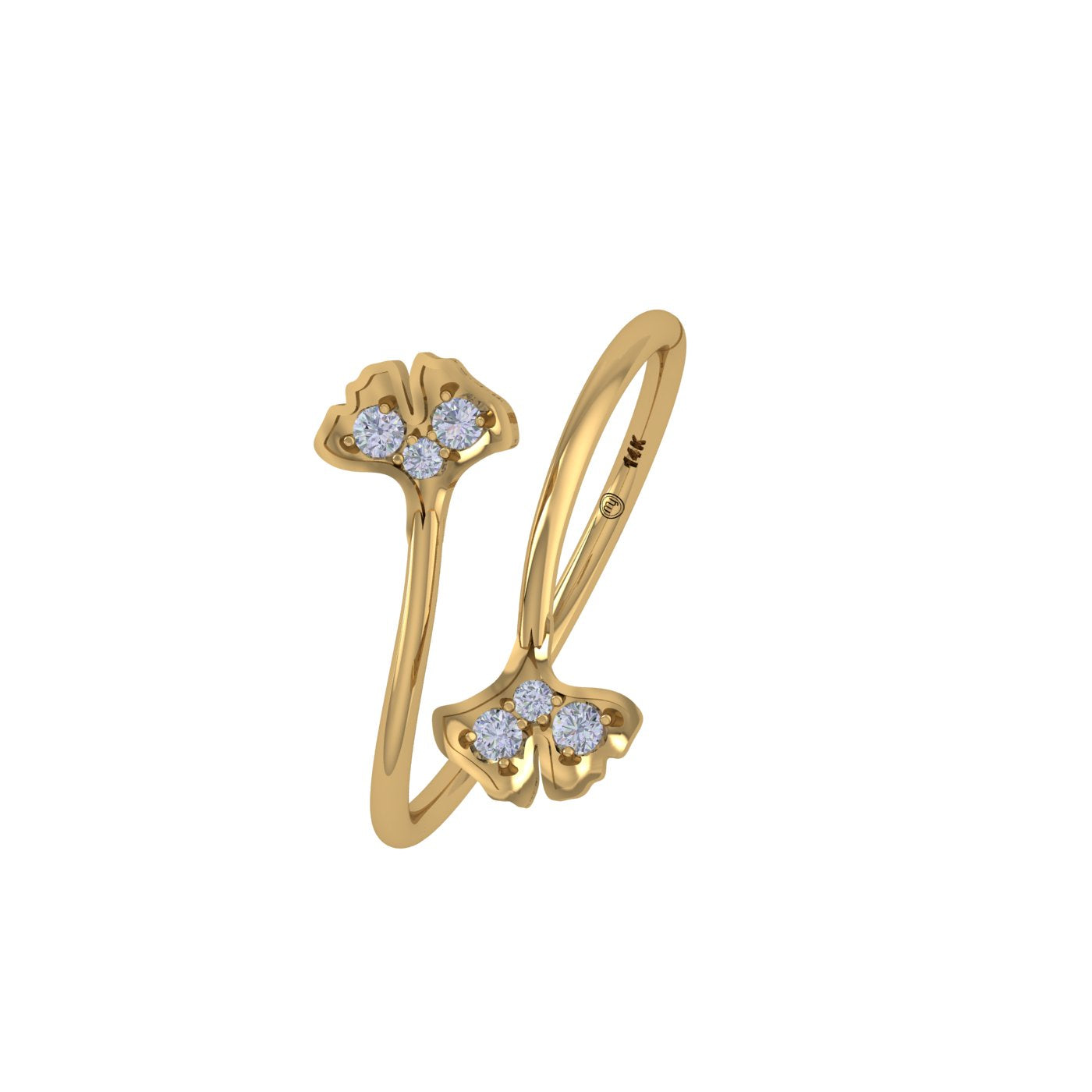 Serenade 14kt Diamond Gold Ring