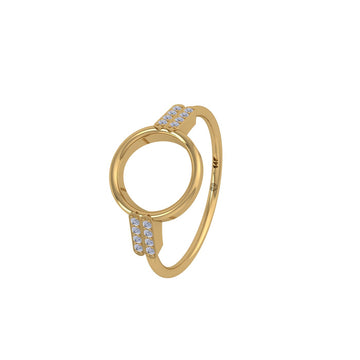 Golden Orbit 14kt Diamond Ring