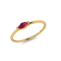 14 KT Gold Marquise Ruby Ring