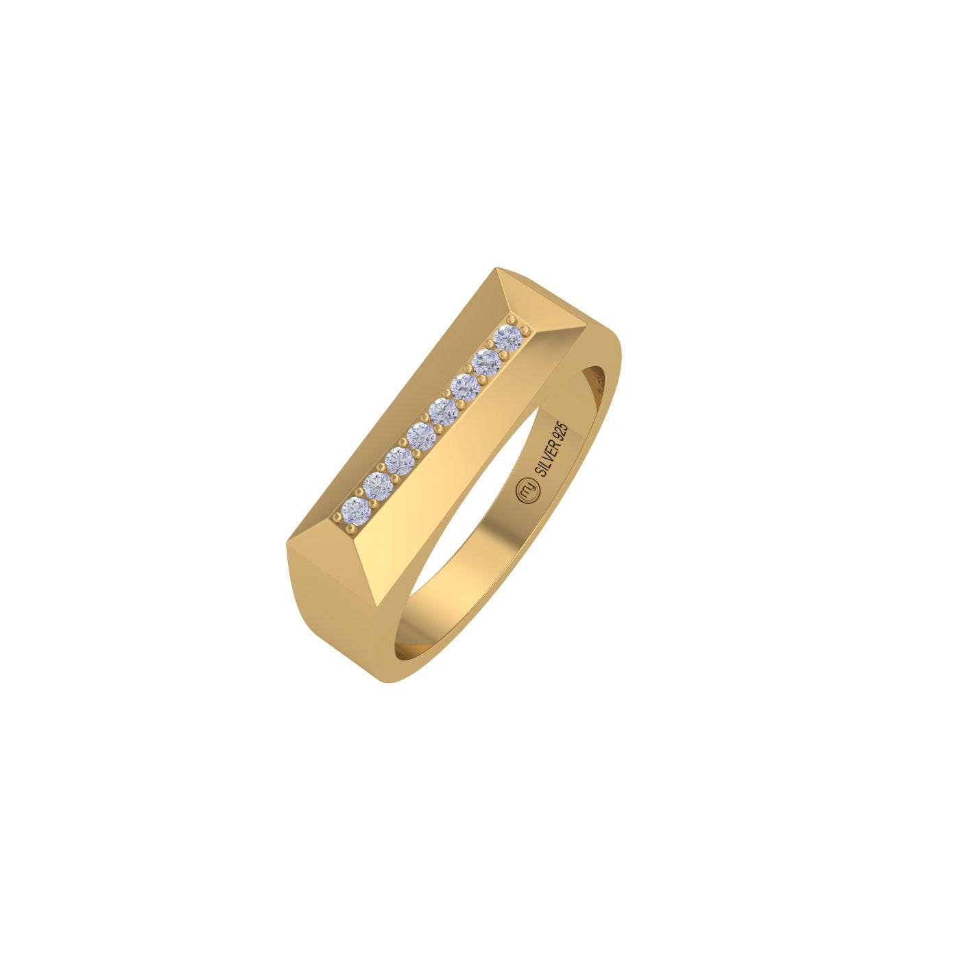 Axis Diamond Men's Ring