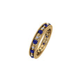 14 KT Gold Sapphire Brilliance Eternity Diamond Ring