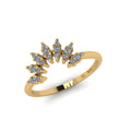 14 KT Gold Diamond Crown Ring