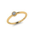 14 KT Gold Solo Starlight Diamond Ring
