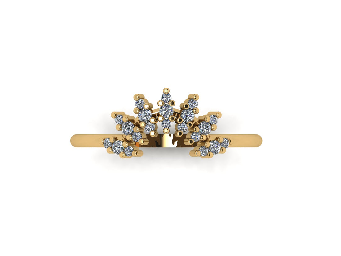 Diamond Crown 14 KT Gold Ring