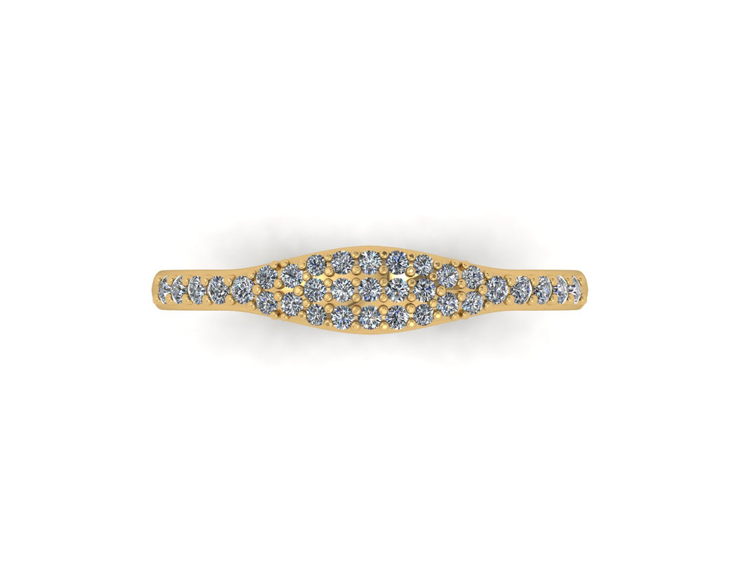 Magnificent Diamond Band 14 KT Gold Ring