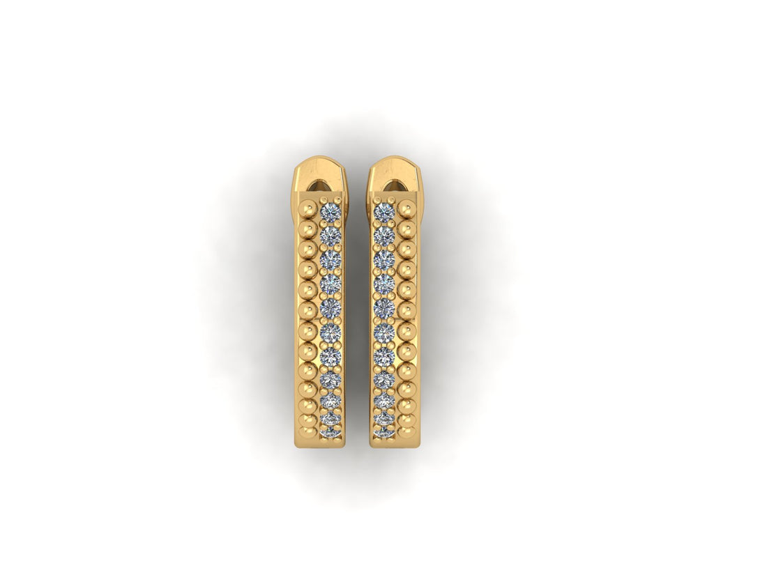 Dazzling Diamond 14 KT Gold Earrings