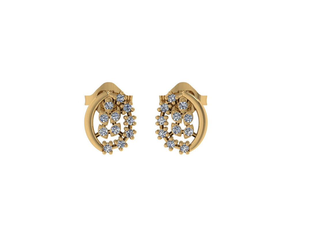 Timeless Diamond 14 KT Gold Earrings