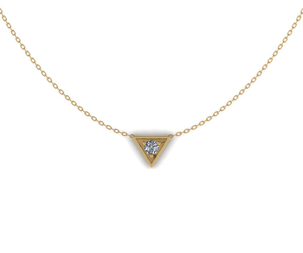 Diamond-Centered Triad Pendant