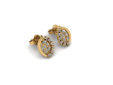 Timeless Diamond 14 KT Gold Earrings