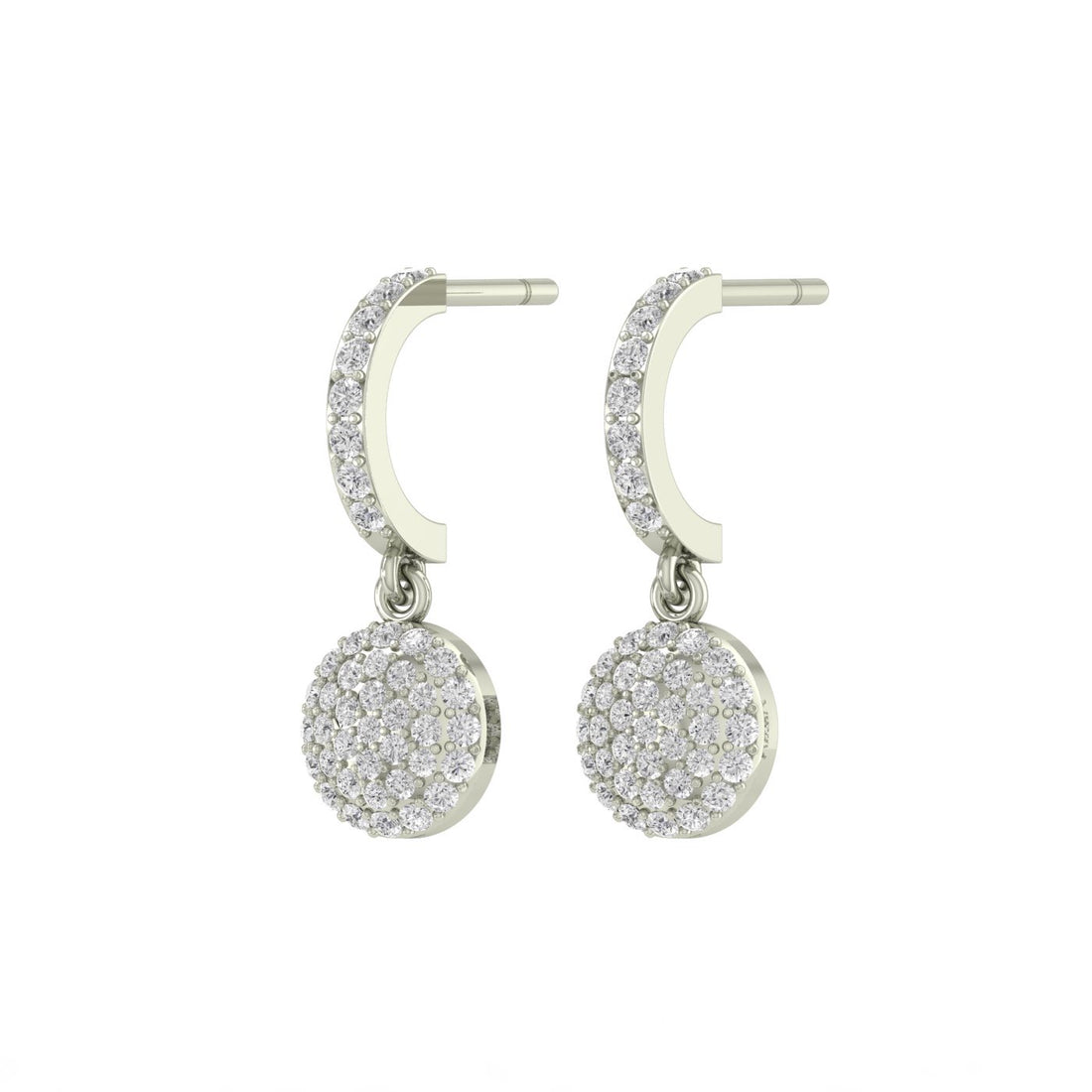 Drizzle Drop Silver Zircon Earring