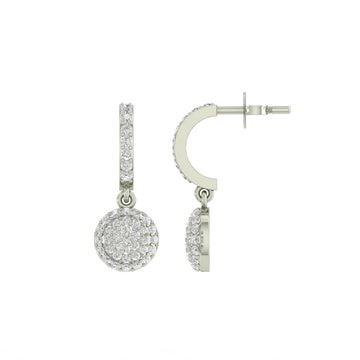 Drizzle Drop Silver Zircon Earring