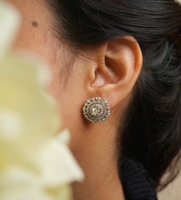 Eterna Radiance  Silver Zircon Earring