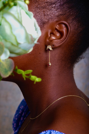 Garnet glow Earrings