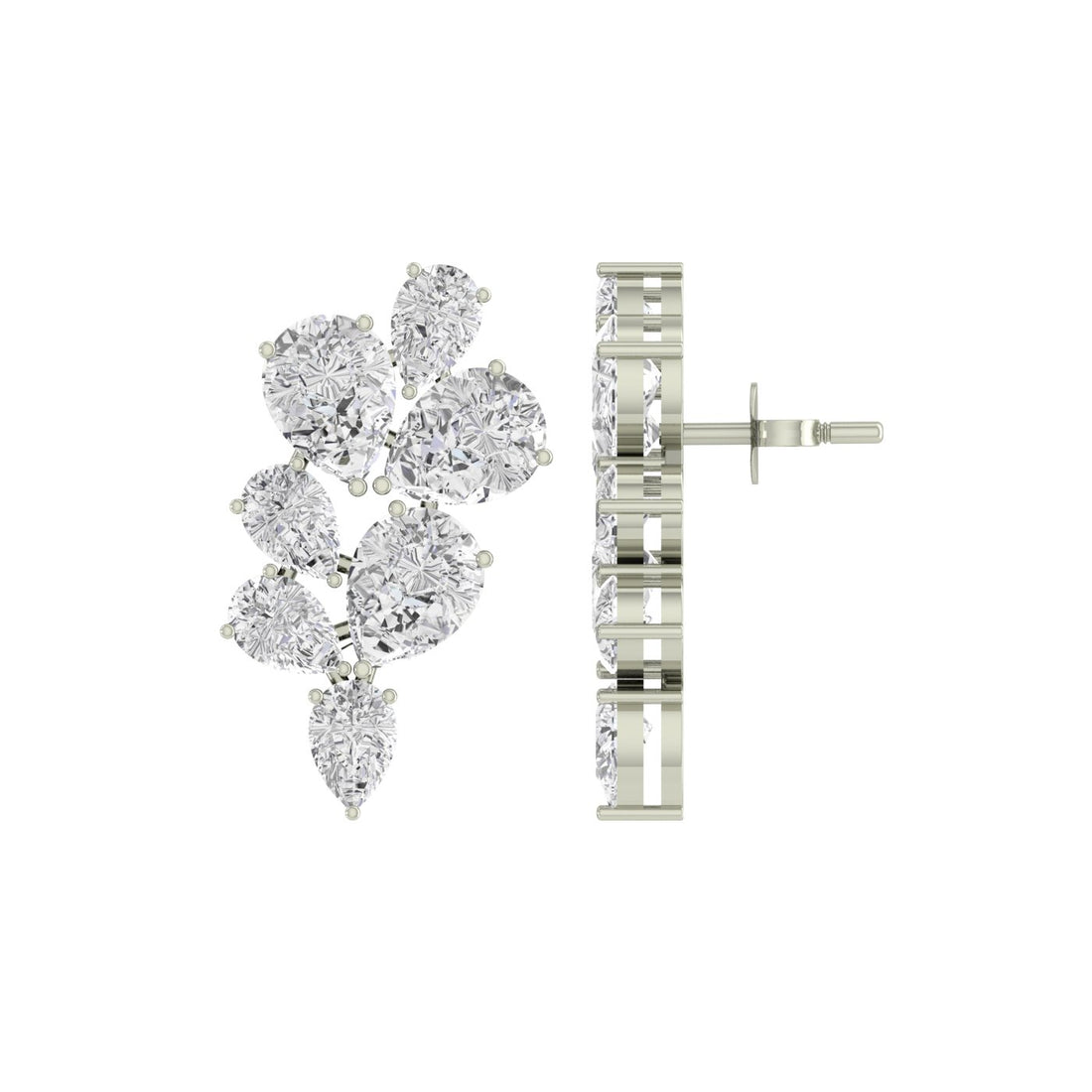 Aaranya Glow Silver Zircon Earring