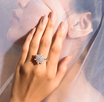 Fleur de Lumière Zircon Ring