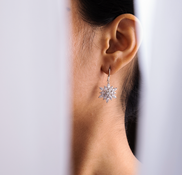 Étoiles Brillantes Silver Zircon Earring