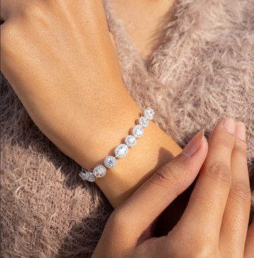 LustreLink  Silver Zircon Bracelet